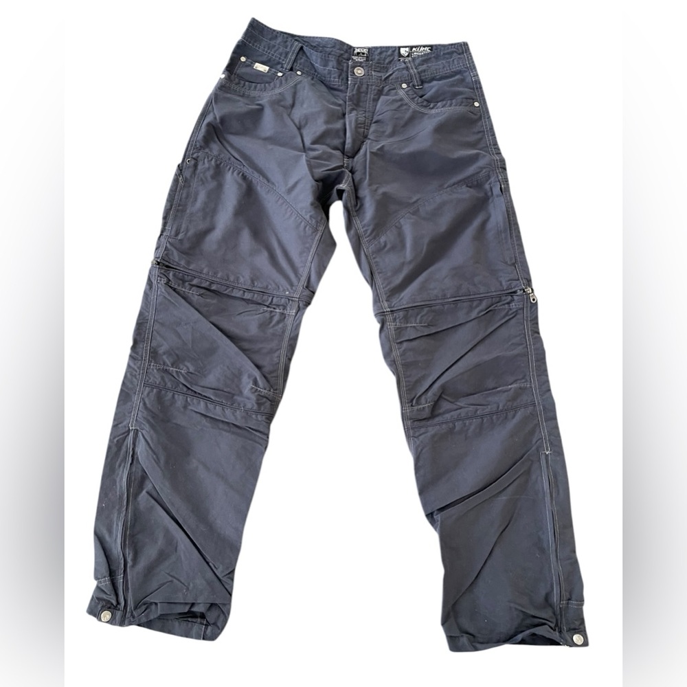 Kuhl Liberator Stealth Pants Mens 34x32 Blue Convertible